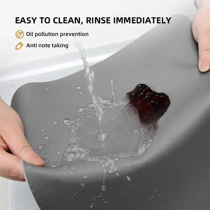 Große Silikon - Tischmatte: Hitzebeständiger, wasserdichter Schutz für deine Küchenarbeitsplatte (120x60 cm) - ApolettaApoletta