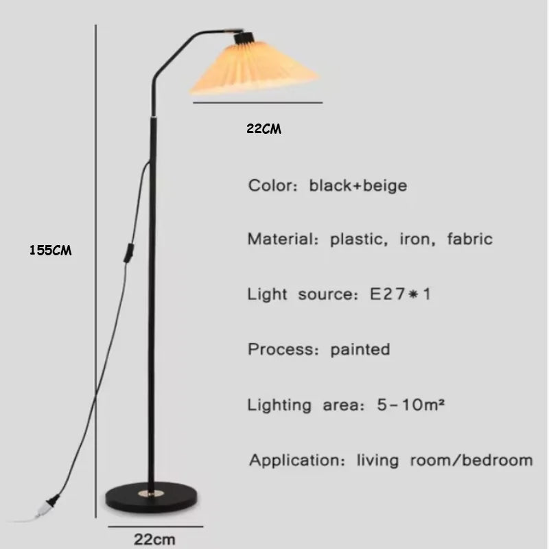 Skandinavische LED - Stehlampe: Lese - und Stimmungslicht für Schlafzimmer, Wohnzimmer & Büro - ApolettaApoletta