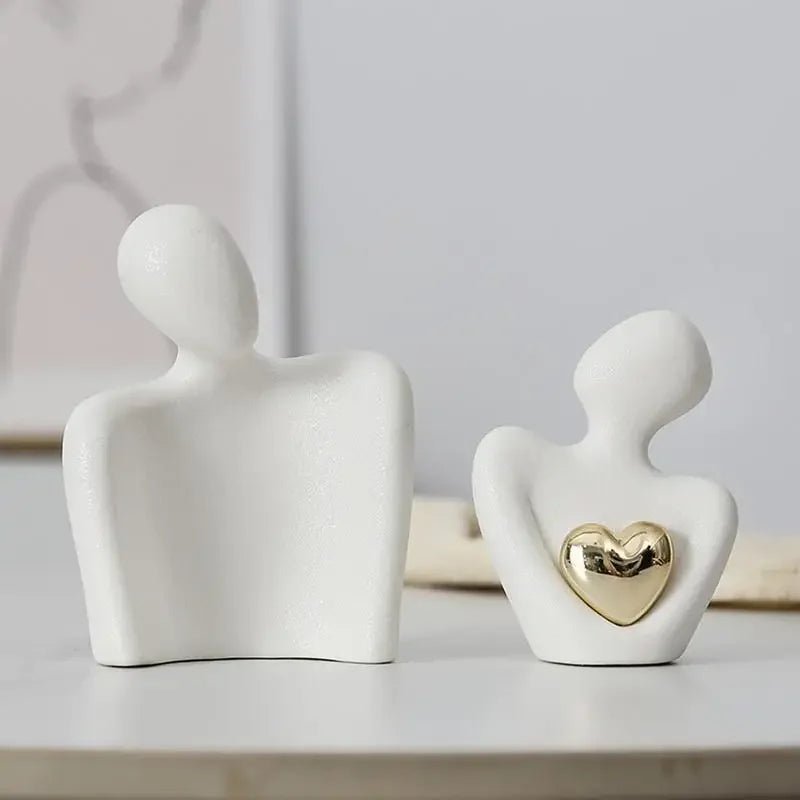 Kreative Paar - Figur: Liebhaber - Skulptur für frisch Vermählte & Wohnzimmer - ApolettaApoletta