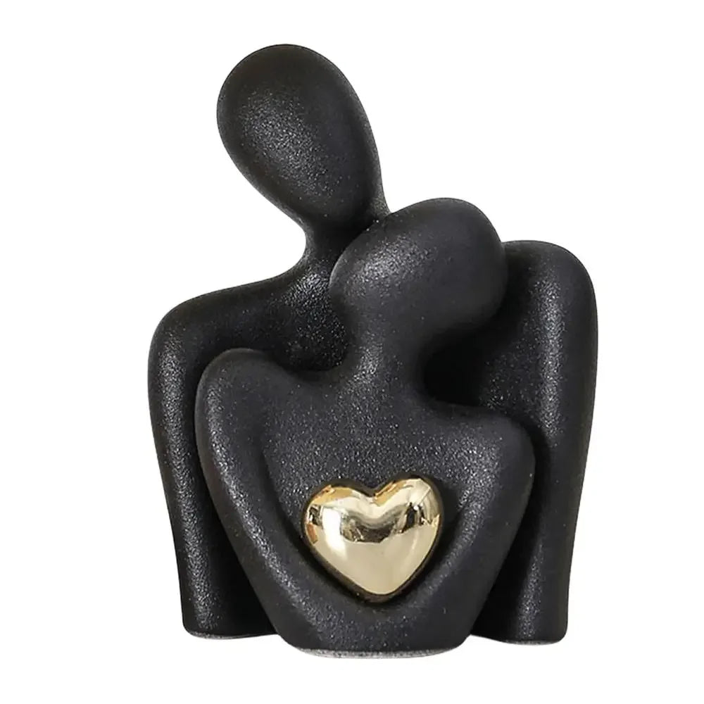 Kreative Paar - Figur: Liebhaber - Skulptur für frisch Vermählte & Wohnzimmer - ApolettaApoletta
