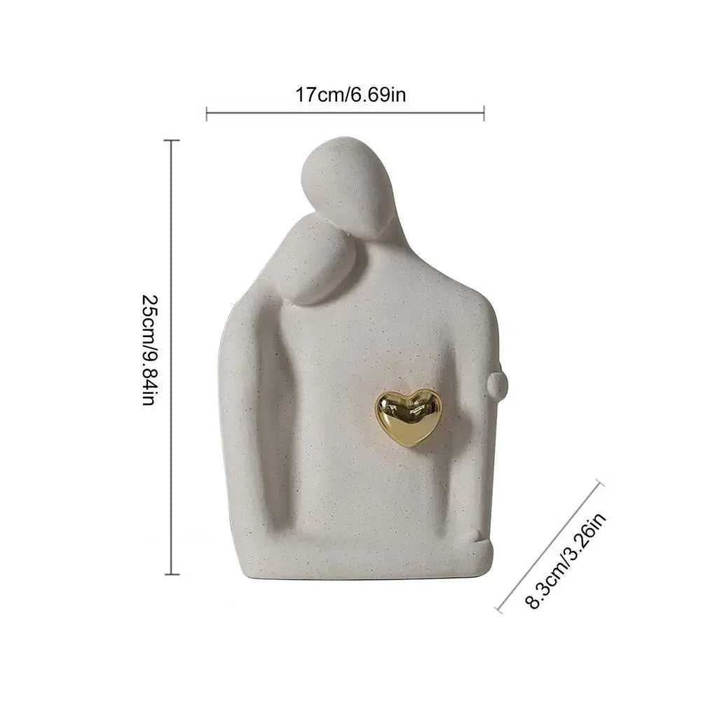 Kreative Paar - Figur: Liebhaber - Skulptur für frisch Vermählte & Wohnzimmer - ApolettaApoletta
