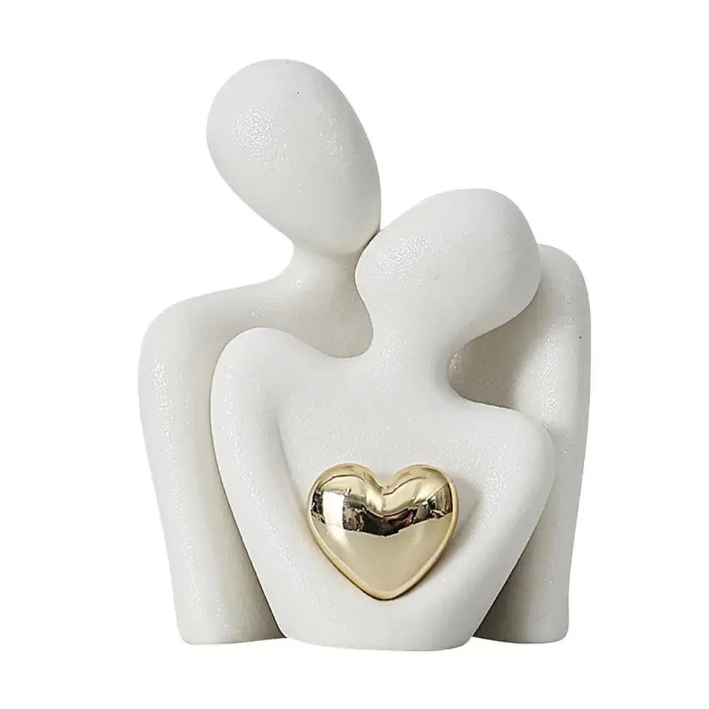 Kreative Paar - Figur: Liebhaber - Skulptur für frisch Vermählte & Wohnzimmer - ApolettaApoletta