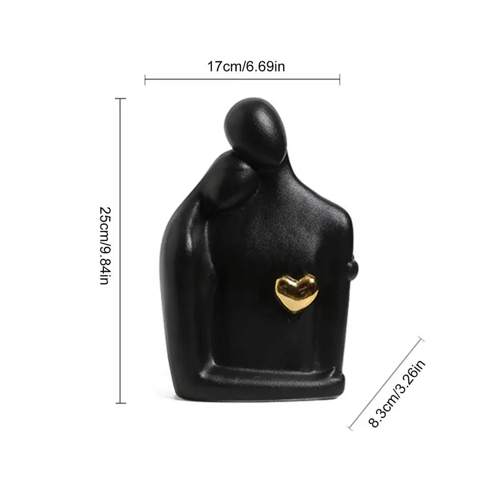 Kreative Paar - Figur: Liebhaber - Skulptur für frisch Vermählte & Wohnzimmer - ApolettaApoletta