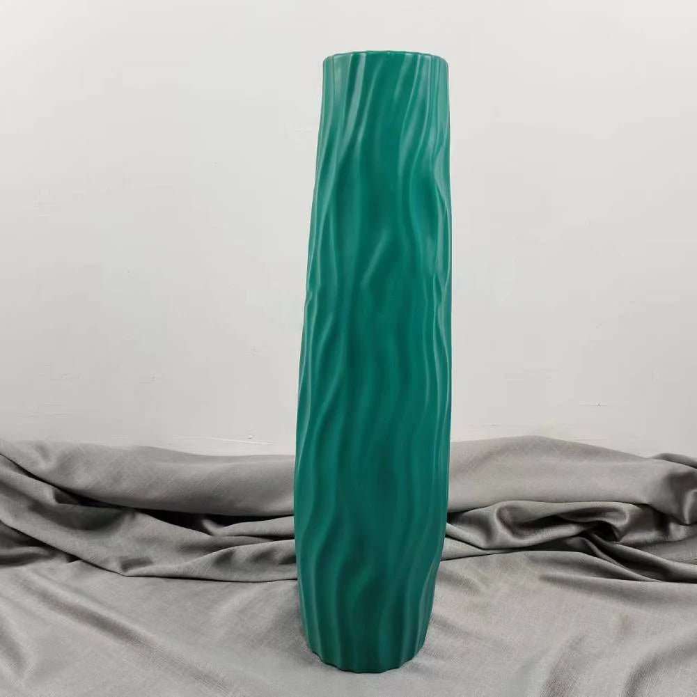 Große Bodenvase: Strukturierte Standvase mit exquisitem Linien - Design für das WohnzimmerGroße Bodenvase, strukturierte Standvase, exquisite Linien - Designvase für das Wohnzimmer - ApolettaApoletta