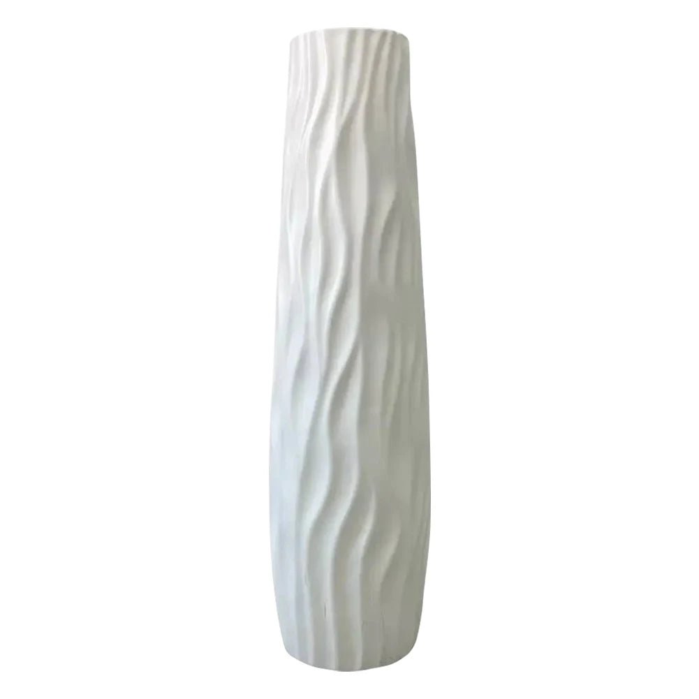 Große Bodenvase: Strukturierte Standvase mit exquisitem Linien - Design für das WohnzimmerGroße Bodenvase, strukturierte Standvase, exquisite Linien - Designvase für das Wohnzimmer - ApolettaApoletta