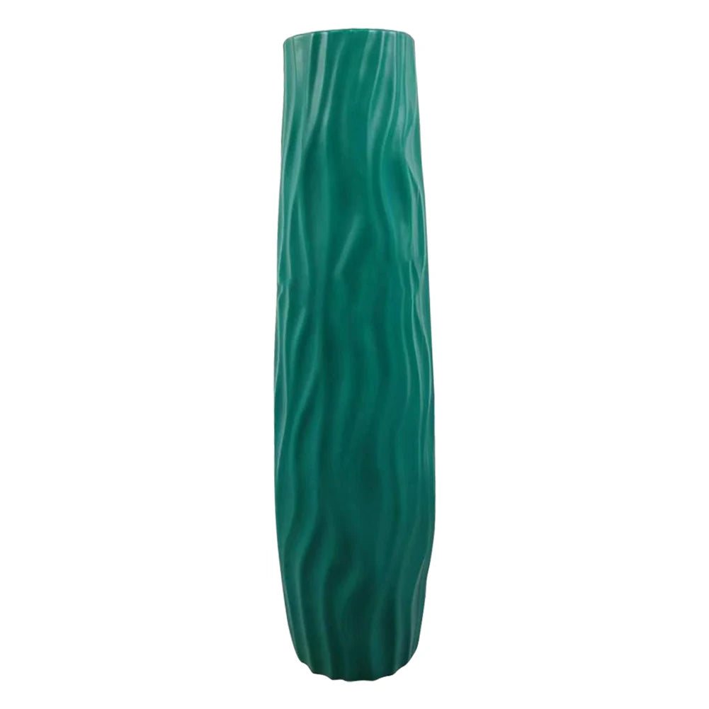Große Bodenvase: Strukturierte Standvase mit exquisitem Linien - Design für das WohnzimmerGroße Bodenvase, strukturierte Standvase, exquisite Linien - Designvase für das Wohnzimmer - ApolettaApoletta