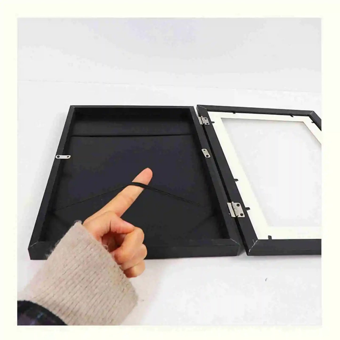 Holz - Fotorahmen: Tisch - Ölgemälde - Box & DIY - Rahmen für Kinderkunst - ApolettaApoletta