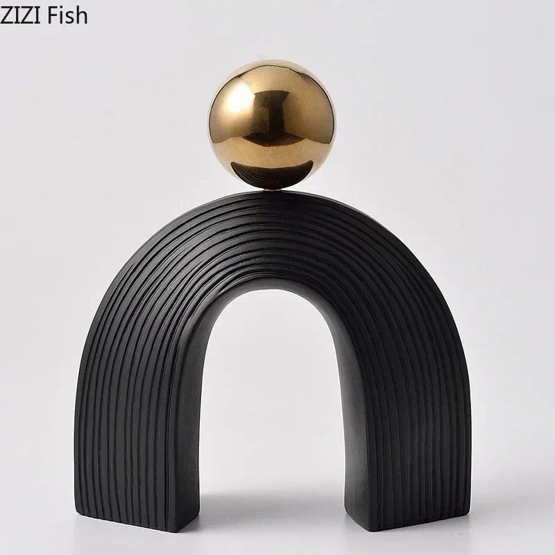 Kreative Bogen - Skulptur: Abstraktes Kunstwerk für Desktop & Raum - Dekoration - ApolettaApoletta