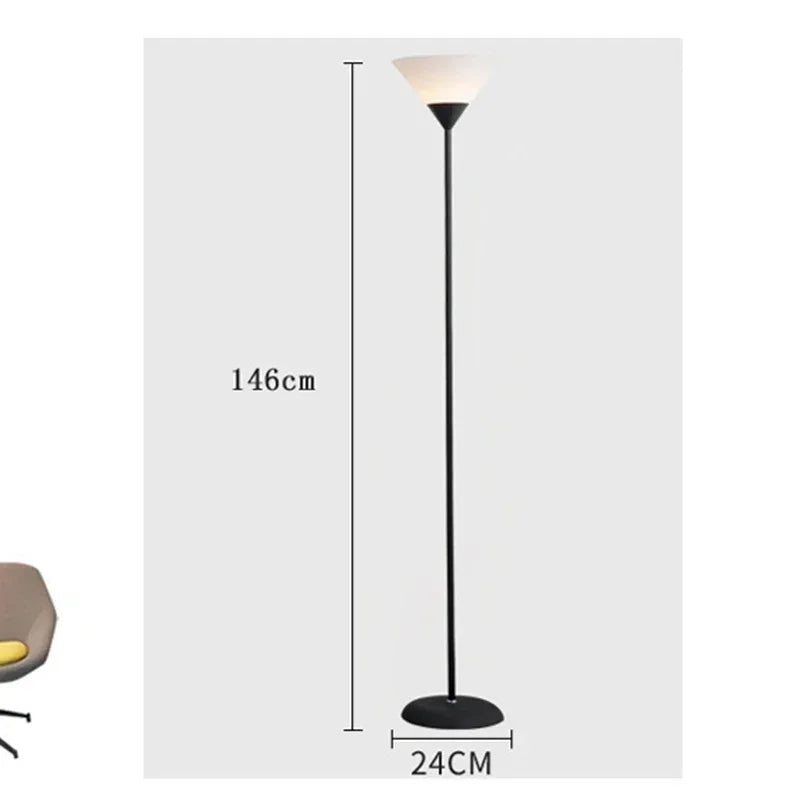 Kreative LED - Stehlampe: Schwarz - weißer Lampenkörper für Wohnzimmer, Schlafzimmer und Arbeitszimmer - ApolettaApoletta