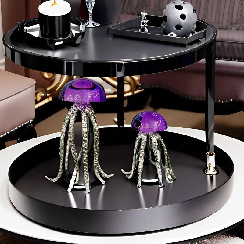 Kristall - Qualle: Meeres - Kunst & moderne Metall - Deko für Wohnzimmer & Desktop - ApolettaApoletta