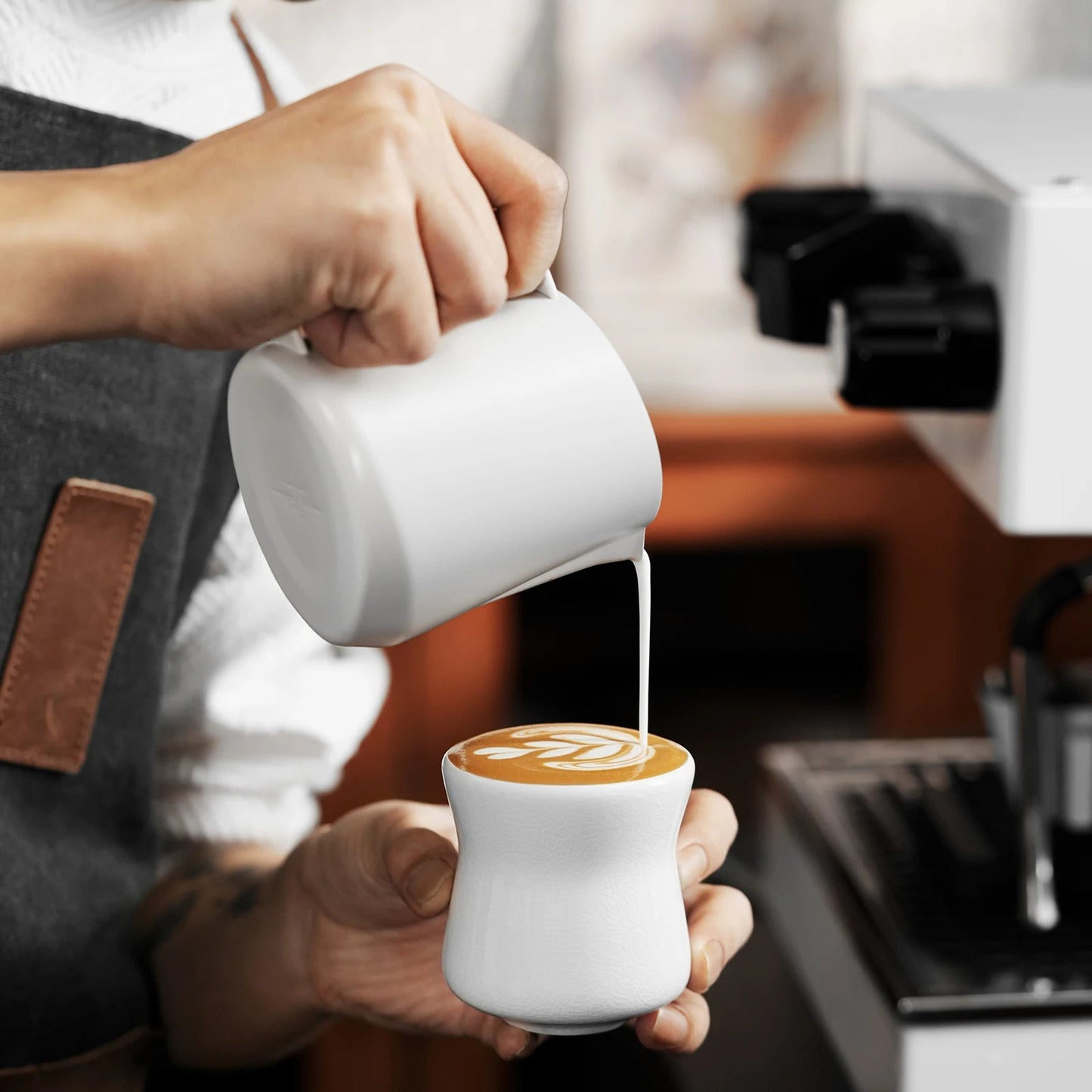 Keramiktasse der Aura - Serie: 150 ml Espressotasse für Latte & Cappuccino - ApolettaApoletta