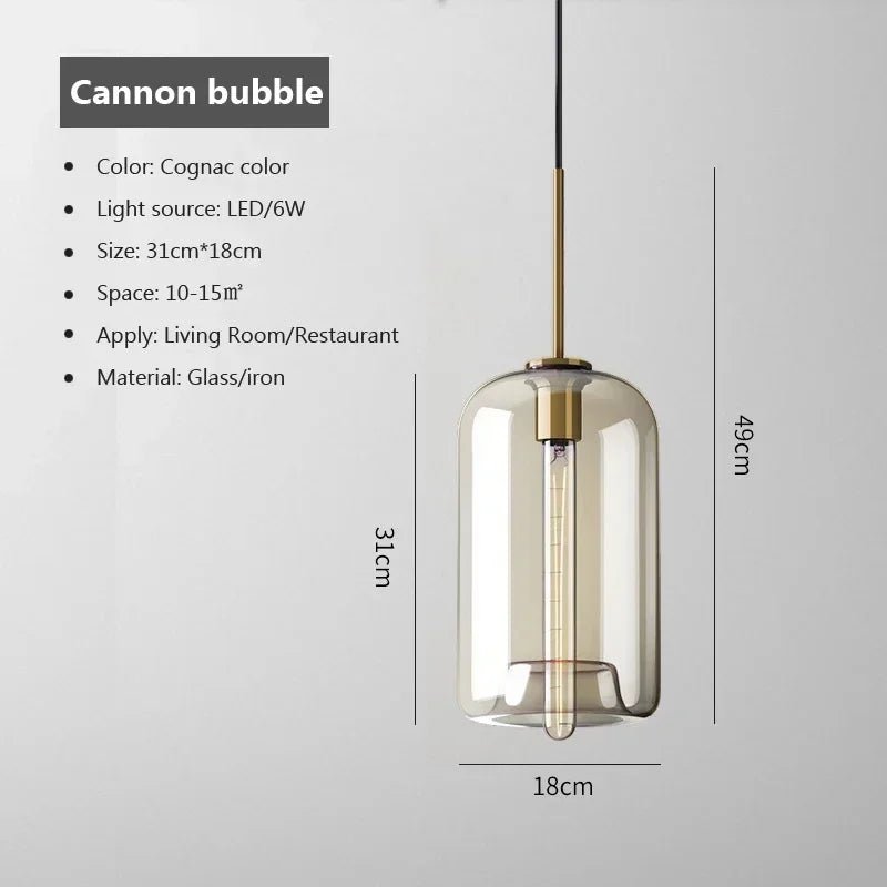 Moderne Glas - Pendelleuchte für Esszimmer & Küche - ApolettaApoletta
