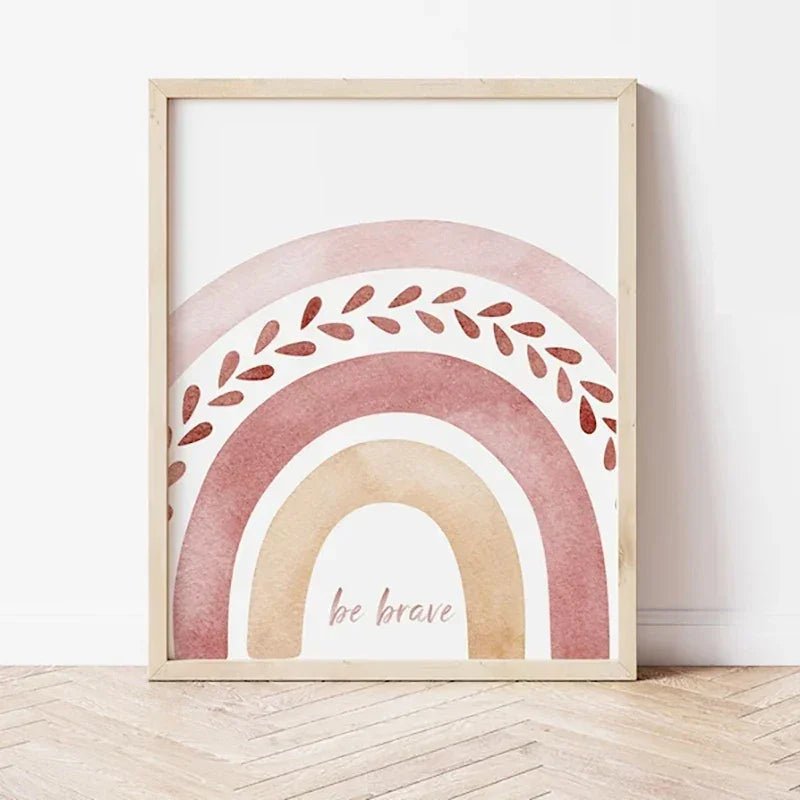 Boho Rainbow & Sunshine Poster (3er - Set): Wandkunst für Jungen - & Mädchenzimmer - ApolettaApoletta