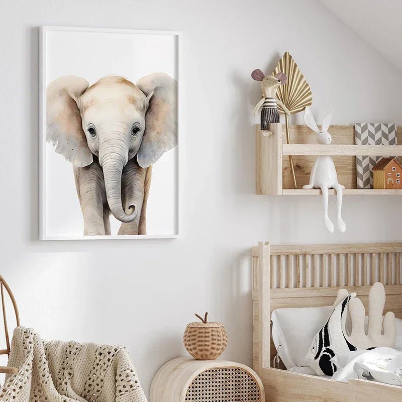 Safari Kinderzimmer Deko: 3er - Set Dschungel - Tier - Poster für das Baby - und Kinderzimmer - ApolettaApoletta
