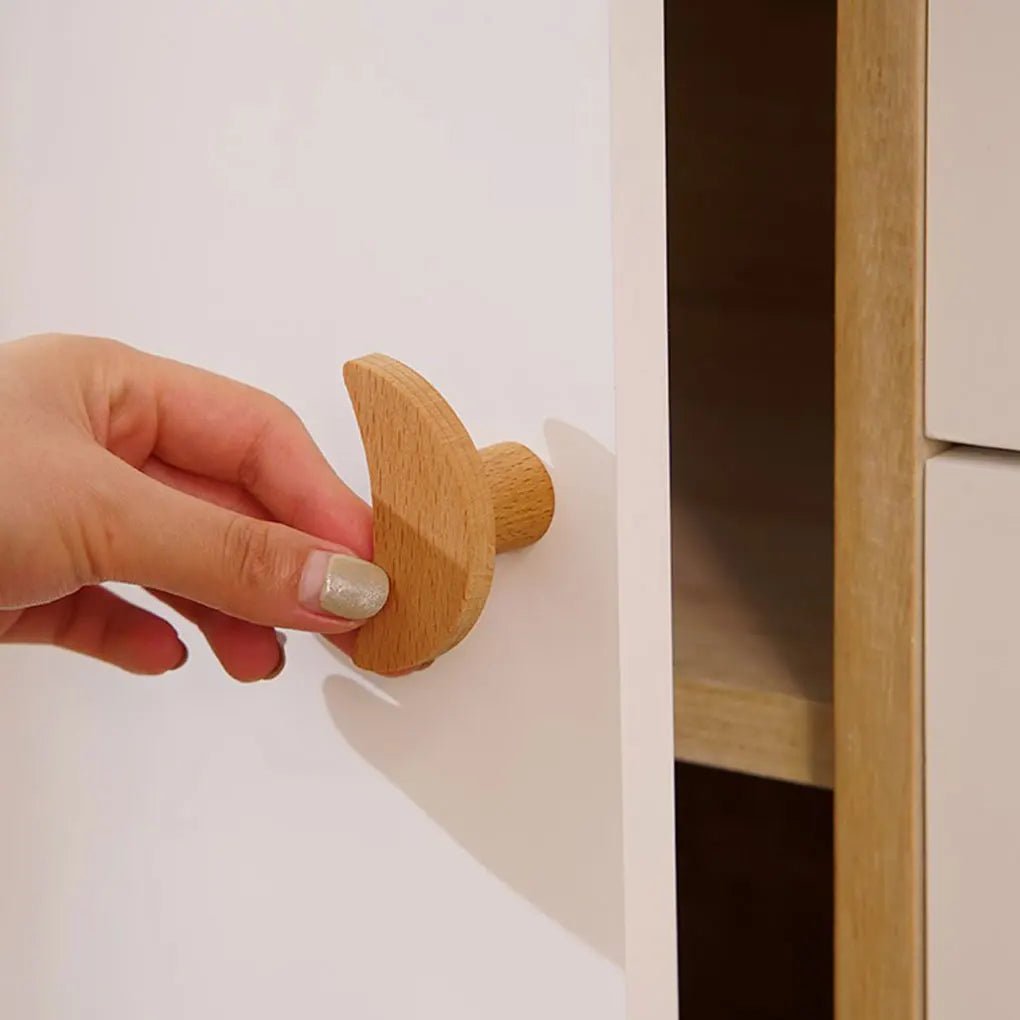 6er Set Holz - Möbelknöpfe für Kinderzimmer - ApolettaApoletta
