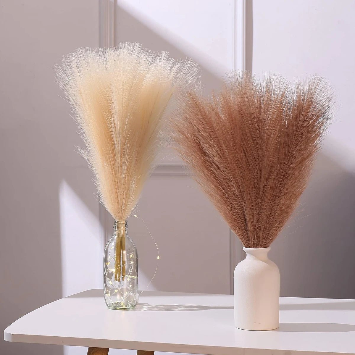 Künstliches Pampasgras: 10er - Set für Boho - Deko, Hochzeit & Vase - ApolettaApoletta
