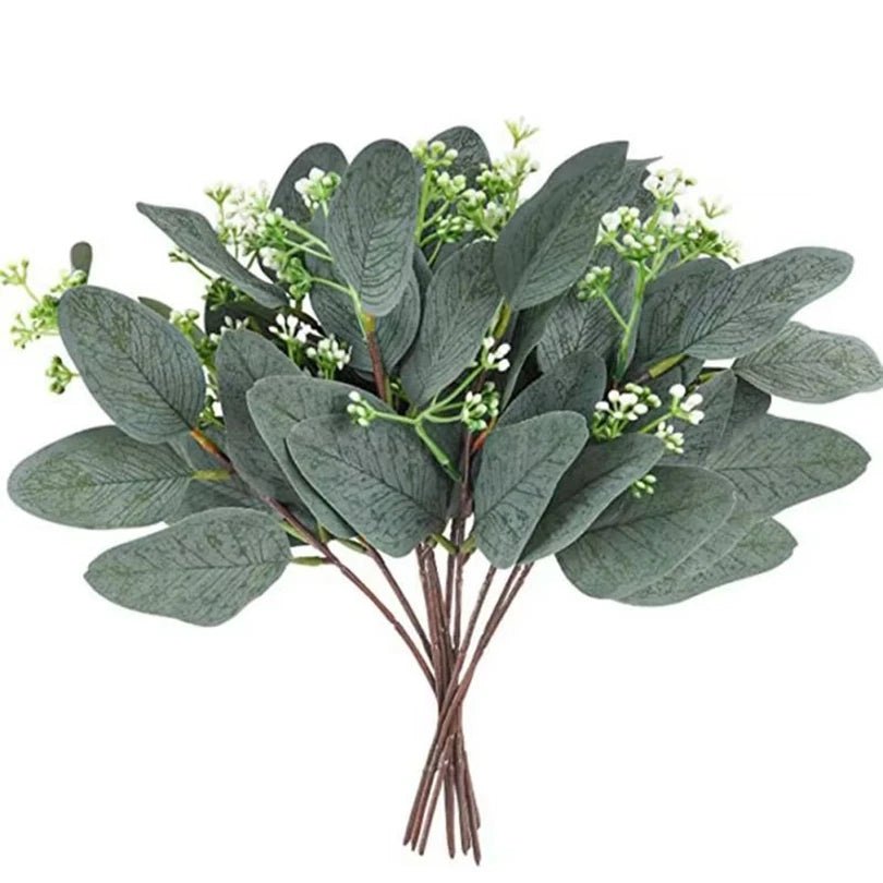 Künstlicher Eukalyptus - Zweig: Realistische Blätter für DIY - Deko & Blumensträuße - ApolettaApoletta