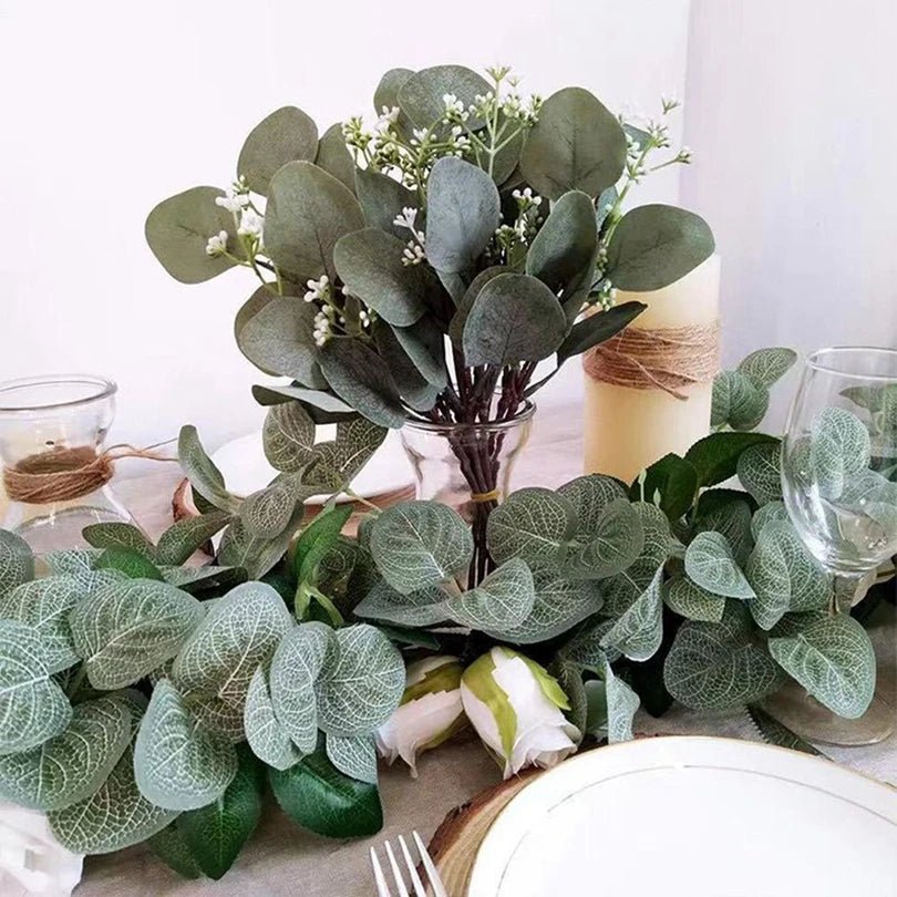 Künstlicher Eukalyptus - Zweig: Realistische Blätter für DIY - Deko & Blumensträuße - ApolettaApoletta
