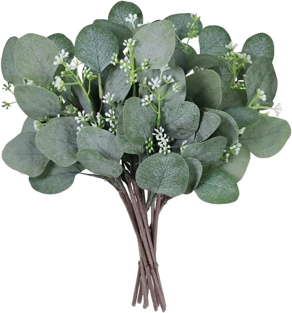 Künstlicher Eukalyptus - Zweig: Realistische Blätter für DIY - Deko & Blumensträuße - ApolettaApoletta