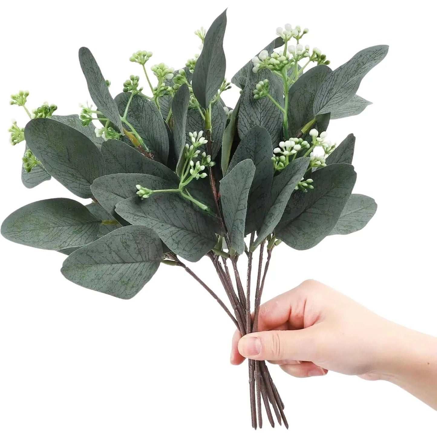 Künstlicher Eukalyptus - Zweig: Realistische Blätter für DIY - Deko & Blumensträuße - ApolettaApoletta