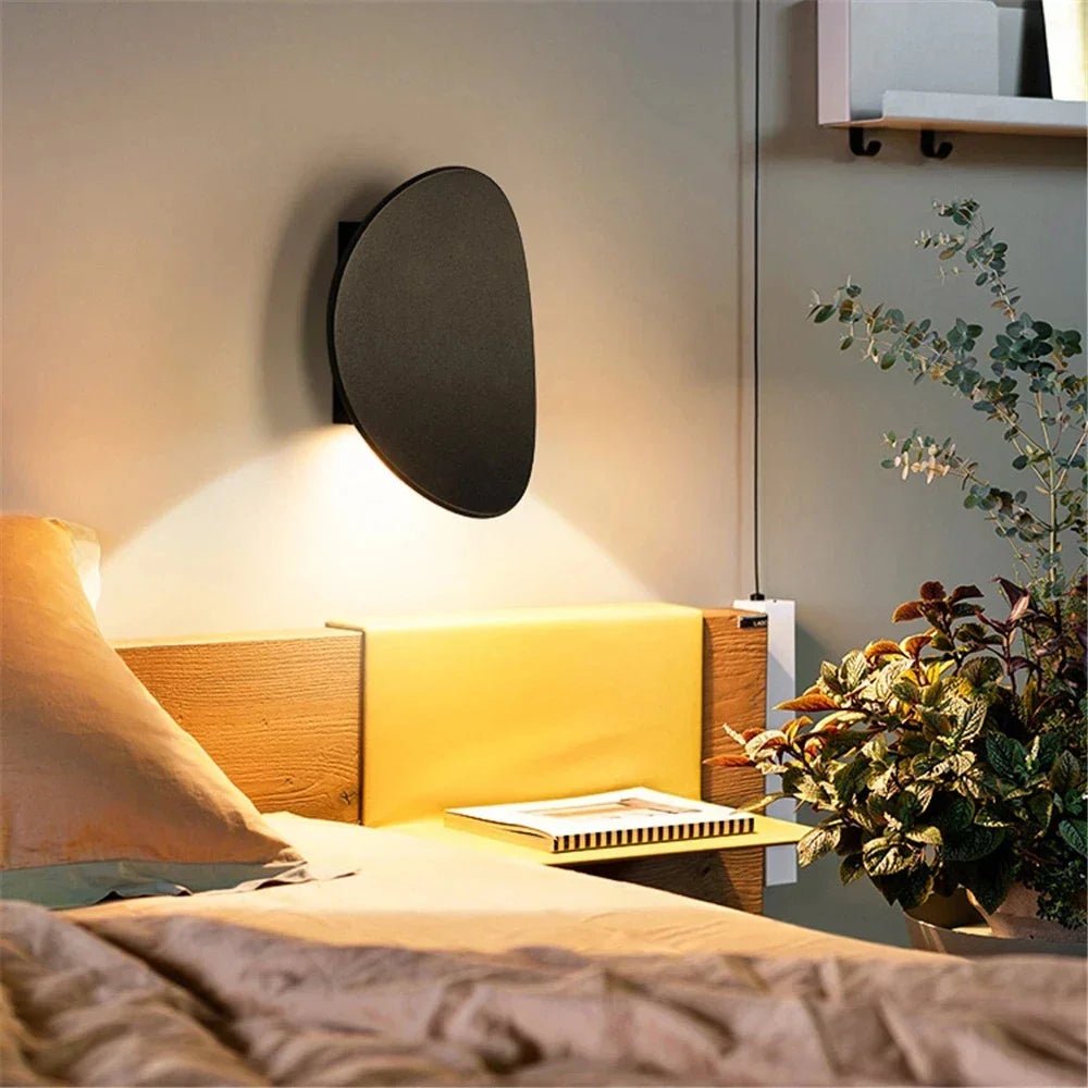 LED - Wandleuchte: Moderne Aluminium - Lampe in Schwarz, Weiß & Gold für Wohn - und Schlafzimmer - ApolettaApoletta