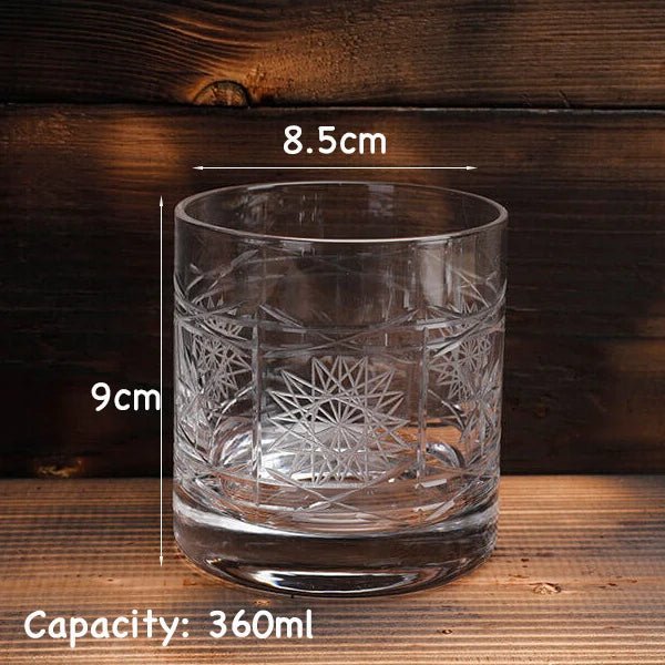 Old Fashioned Whiskygläser: 380 ml, Felsen - Gläser für Bourbon & Cocktails (2er - Set) - ApolettaApoletta