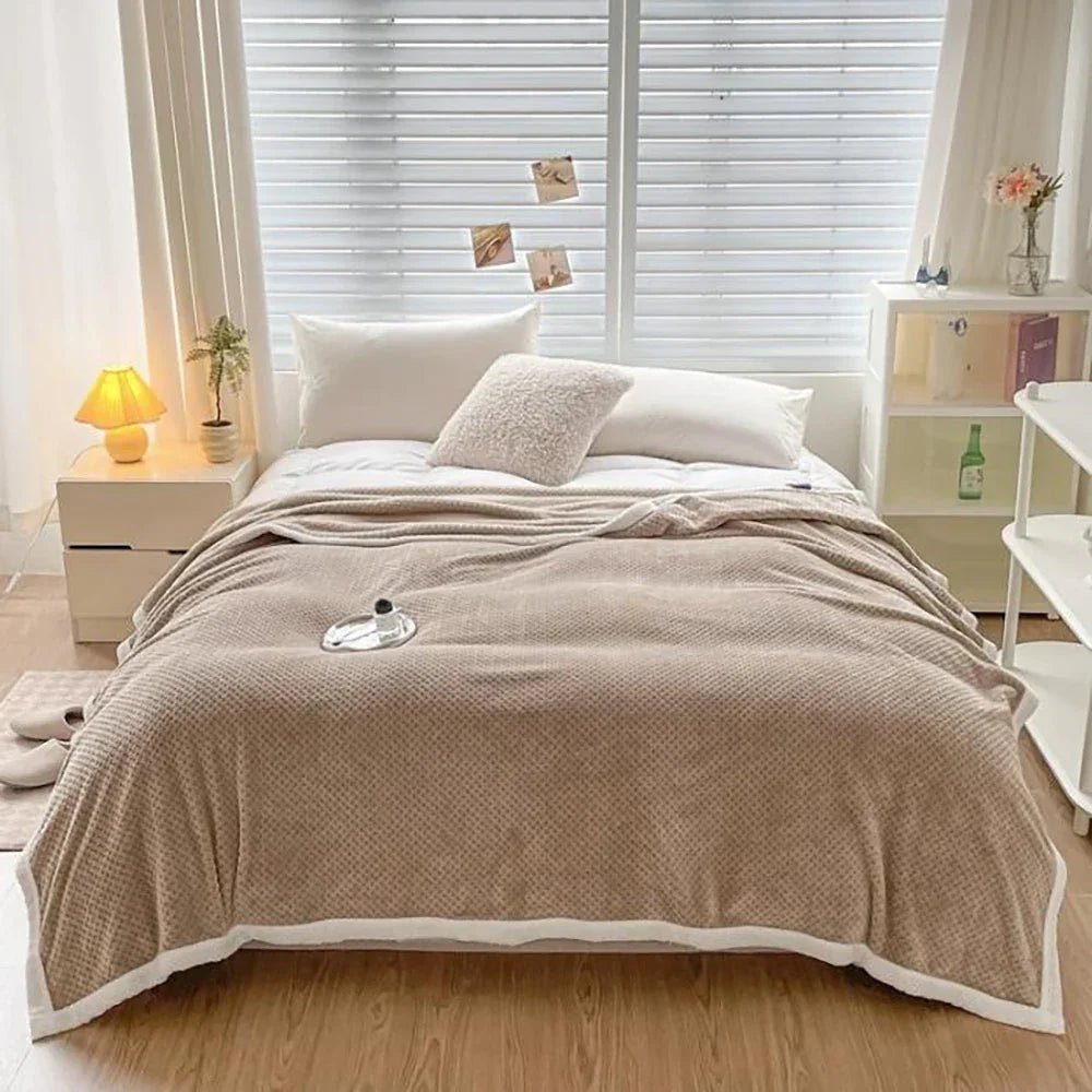 Superweiche Flanelldecke: Stilvoll & leicht für Bett, Sofa und Heimdekoration - ApolettaApoletta