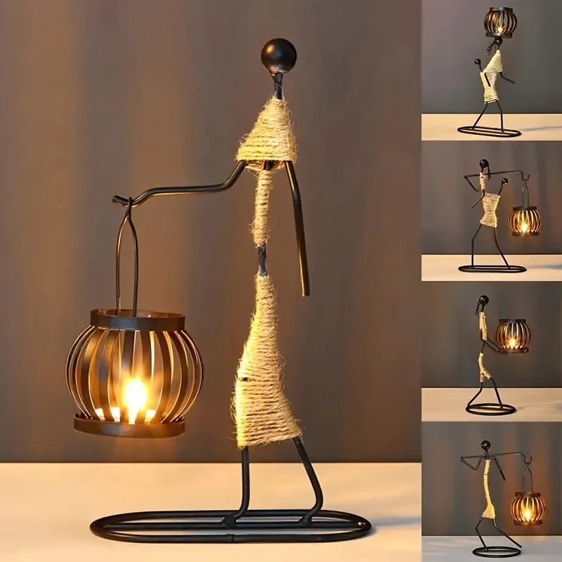 Metall - Kerzenständer: Nordische Skulptur & handgefertigte Figuren - ApolettaApoletta