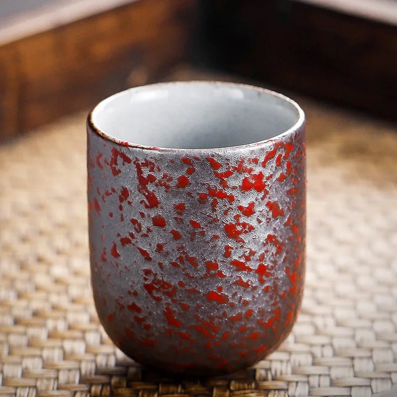 Japanische Teetasse im Vintage - Stil: 130 ml Steinzeug - Porzellan für Tee & Kaffee - ApolettaApoletta