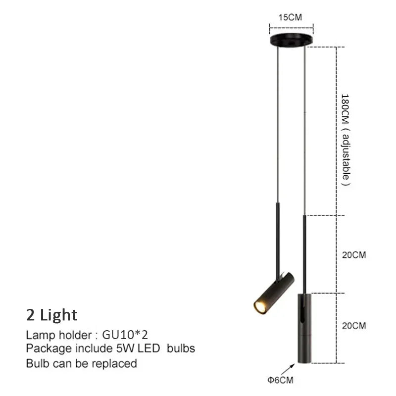 Minimalistische LED - Pendelleuchte: Hängelampe für Schlafzimmer, Esszimmer & Küche - ApolettaApoletta