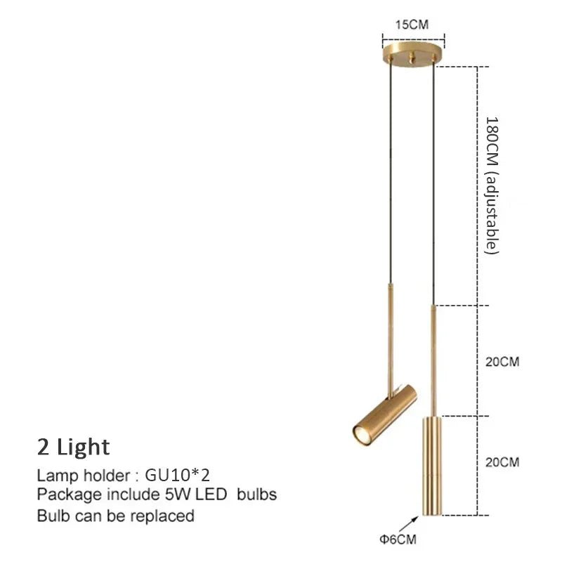 Minimalistische LED - Pendelleuchte: Hängelampe für Schlafzimmer, Esszimmer & Küche - ApolettaApoletta