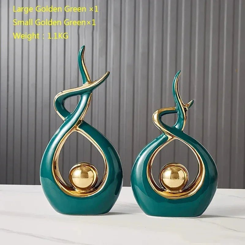 Nordische Figuren: Wohnkultur aus Keramik & Feng - Shui - Ornamente für den Schreibtisch - ApolettaApoletta
