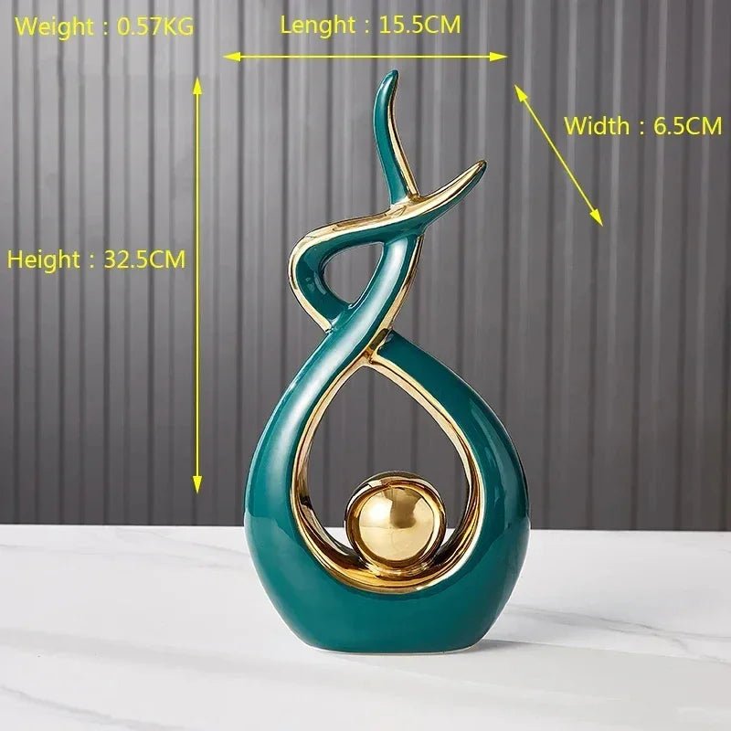 Nordische Figuren: Wohnkultur aus Keramik & Feng - Shui - Ornamente für den Schreibtisch - ApolettaApoletta