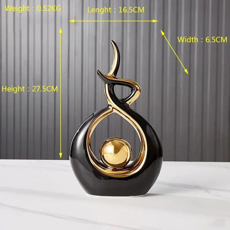 Nordische Figuren: Wohnkultur aus Keramik & Feng - Shui - Ornamente für den Schreibtisch - ApolettaApoletta