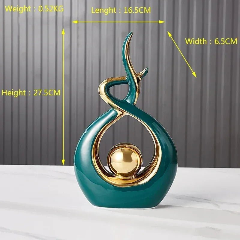Nordische Figuren: Wohnkultur aus Keramik & Feng - Shui - Ornamente für den Schreibtisch - ApolettaApoletta