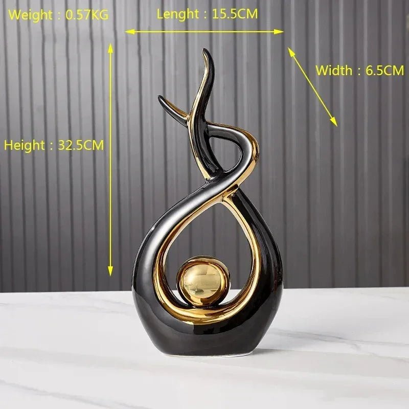 Nordische Figuren: Wohnkultur aus Keramik & Feng - Shui - Ornamente für den Schreibtisch - ApolettaApoletta