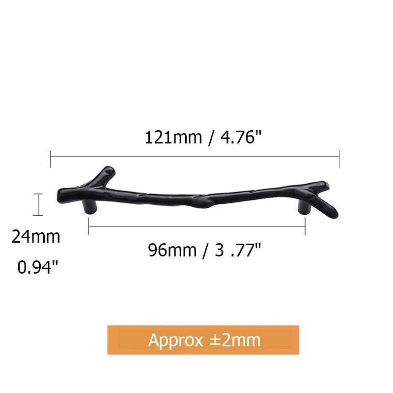10er Set Möbelgriffe in Ast - Optik - ApolettaApoletta