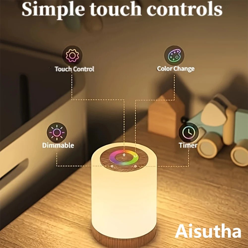 USB - Wiederaufladbare Dimmbare Touch - Lampe – Tragbares Nachtlicht für Baby & Kinder - ApolettaApoletta
