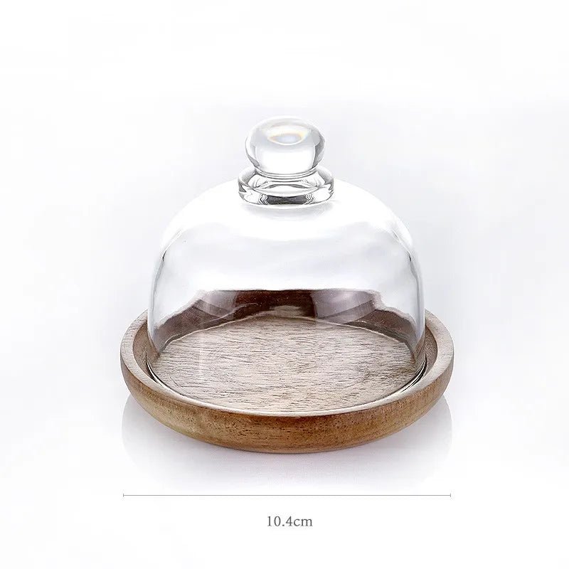 Glas - Aufbewahrungsbehälter mit Holzdeckel - ApolettaApoletta