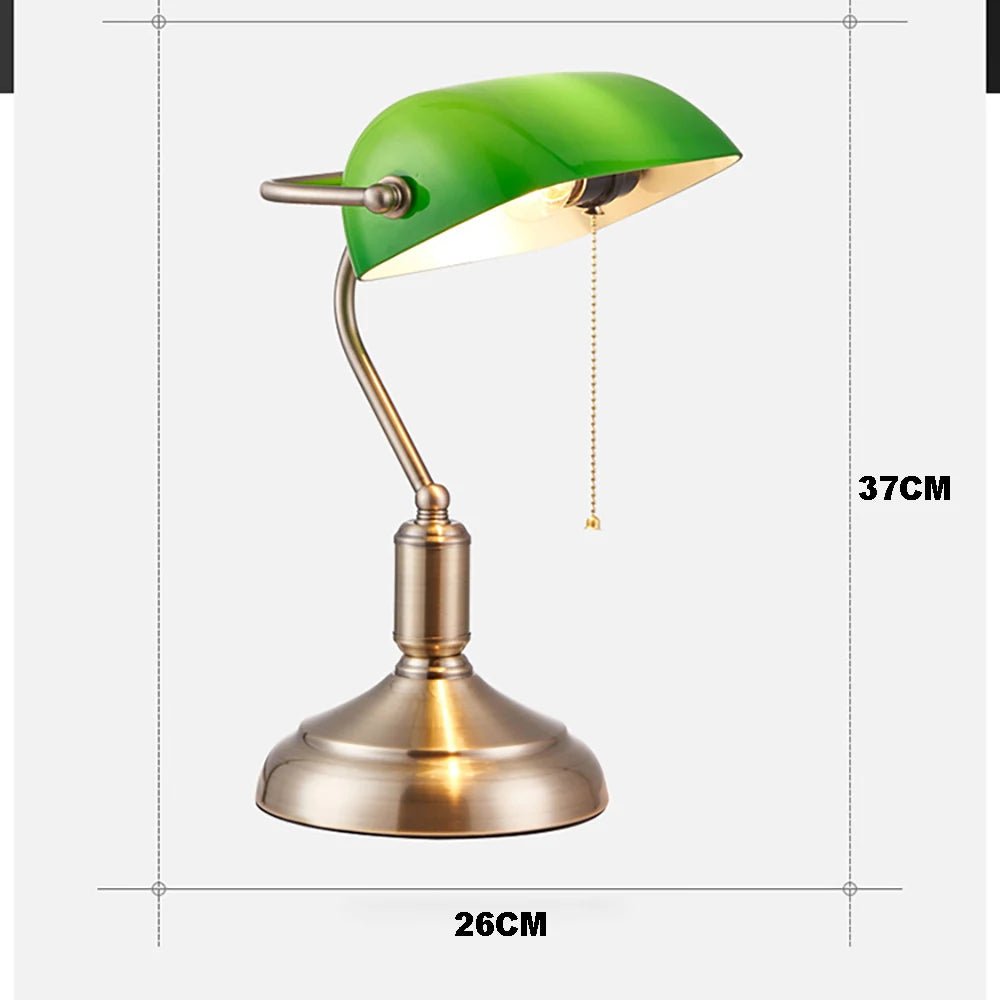 Moderne LED - Bank - Schreibtischlampe mit Zugschalter – Perfekt für Büro & Schlafzimmer - ApolettaApoletta