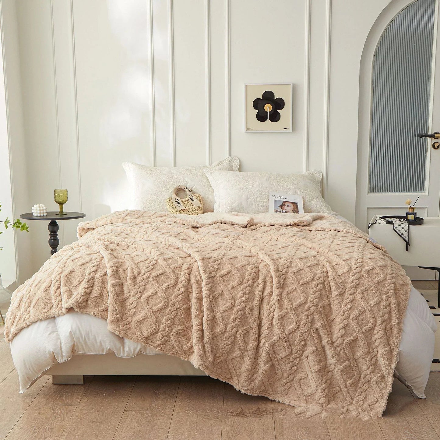 Winter Decke: Warme Sherpa - & Fleece - Decke für Zuhause und Reisen - ApolettaApoletta