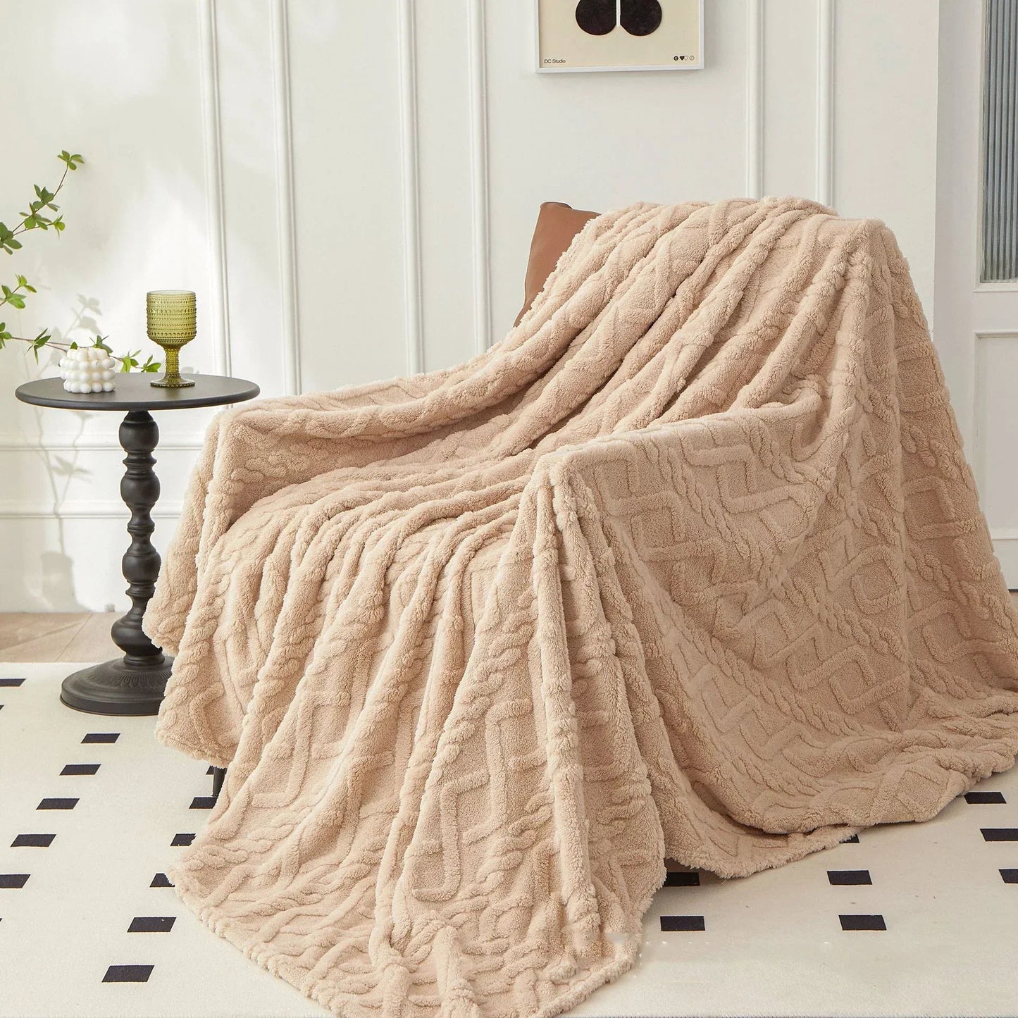 Winter Decke: Warme Sherpa - & Fleece - Decke für Zuhause und Reisen - ApolettaApoletta
