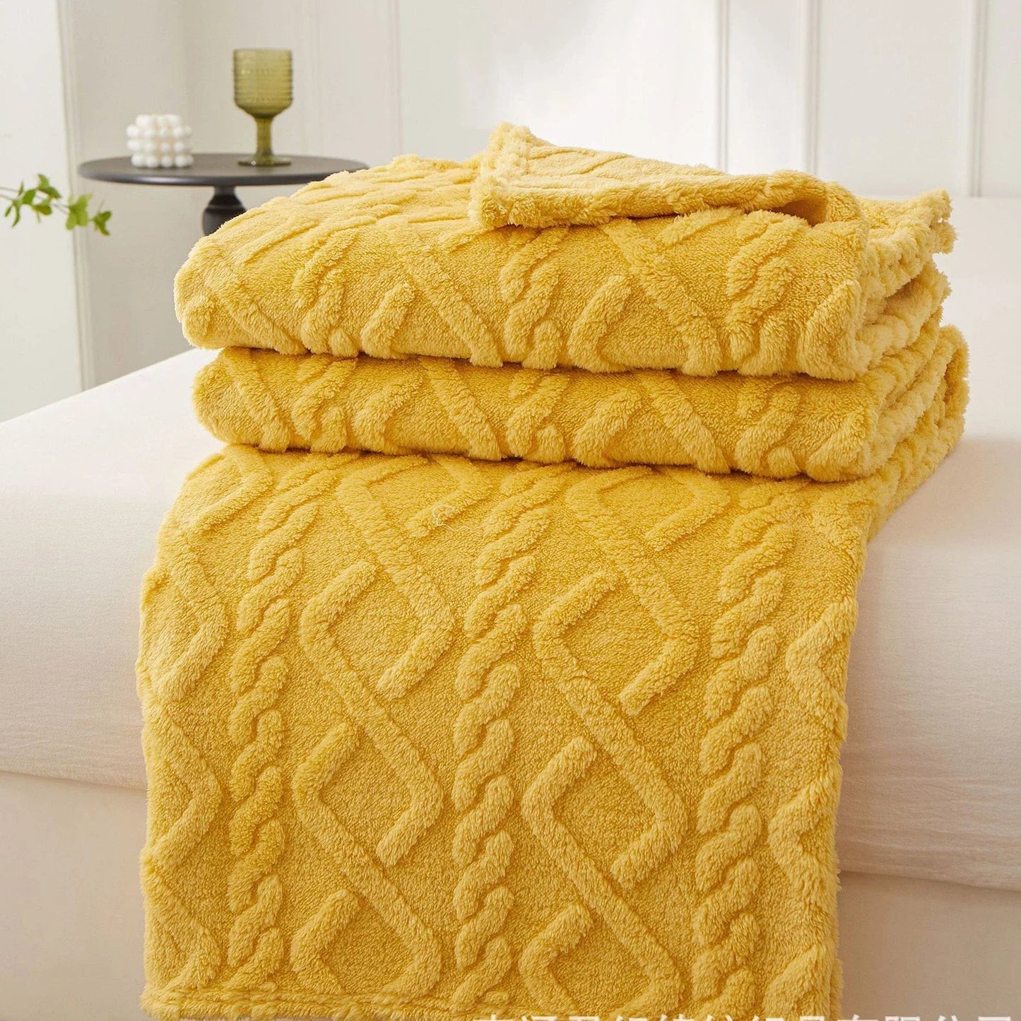 Winter Decke: Warme Sherpa - & Fleece - Decke für Zuhause und Reisen - ApolettaApoletta