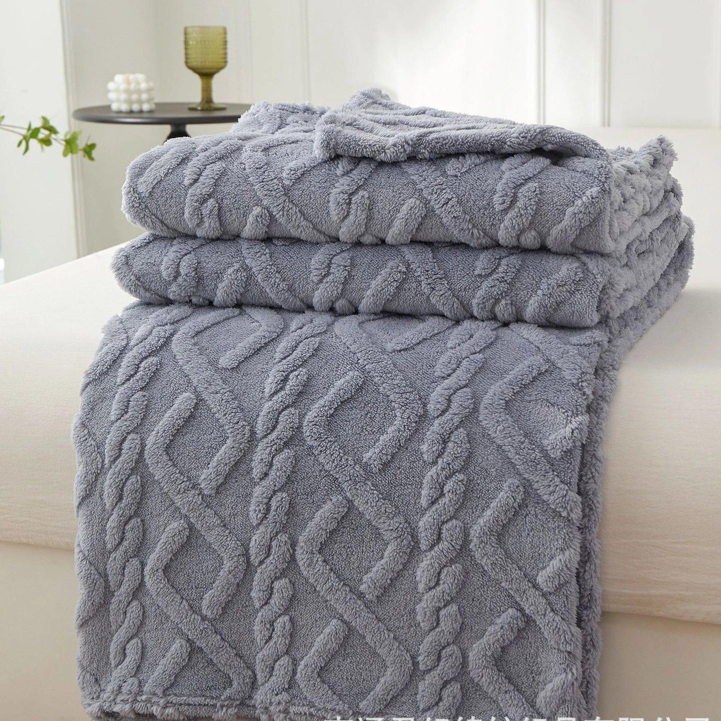 Winter Decke: Warme Sherpa - & Fleece - Decke für Zuhause und Reisen - ApolettaApoletta