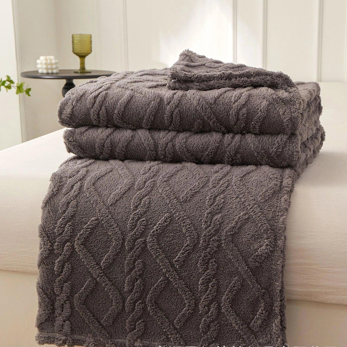 Winter Decke: Warme Sherpa - & Fleece - Decke für Zuhause und Reisen - ApolettaApoletta