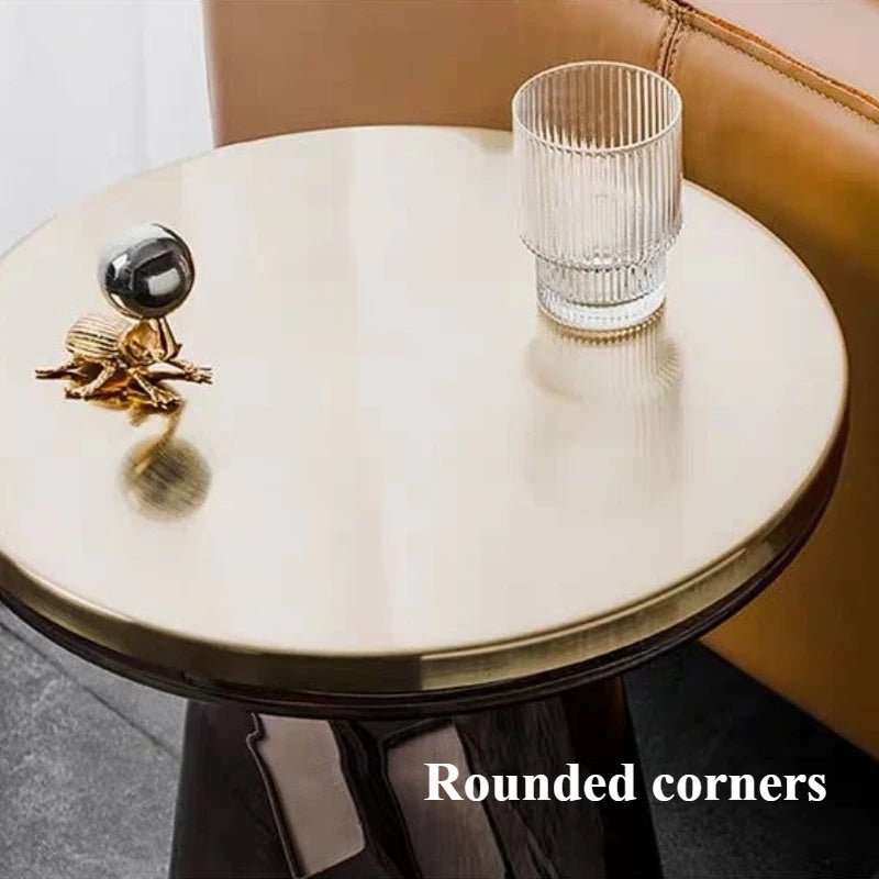 Runder Glas - Couchtisch im Nordic - Stil - ApolettaApoletta