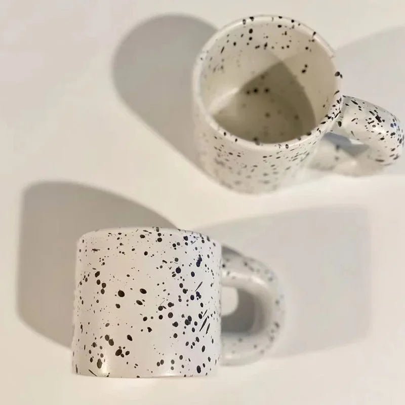 Kreativer Keramik - Becher: Nordischer Stil mit Ringgriff für Kaffee - ApolettaApoletta