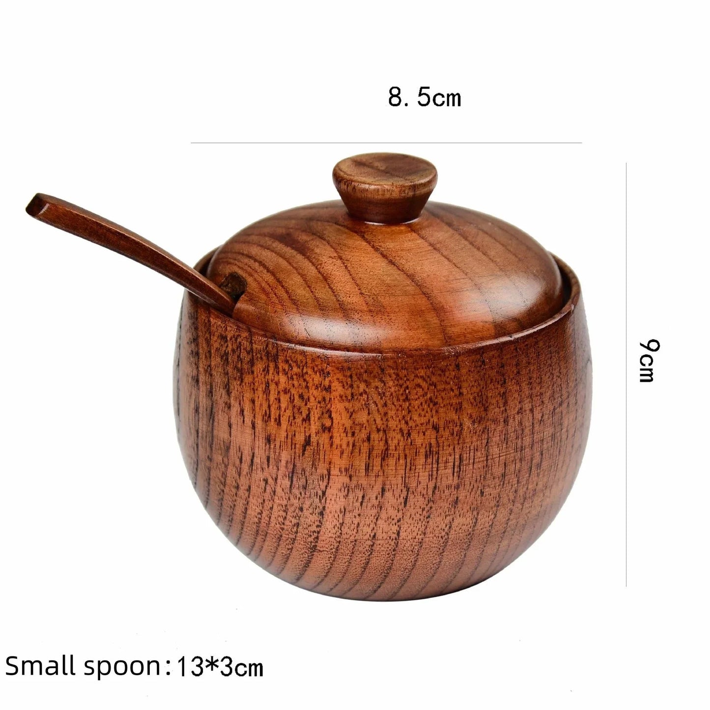 Salzstreuer aus Holz: Vintage - Gewürzglas mit Deckel & Salzkeller - ApolettaApoletta