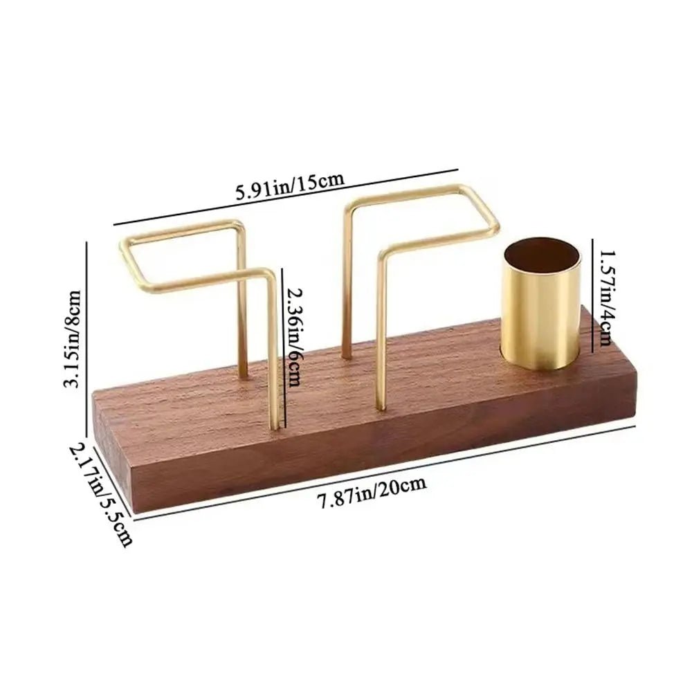 Goldener Serviettenhalter aus Metall: Vertikaler Spender mit Zahnstocher - Box - ApolettaApoletta