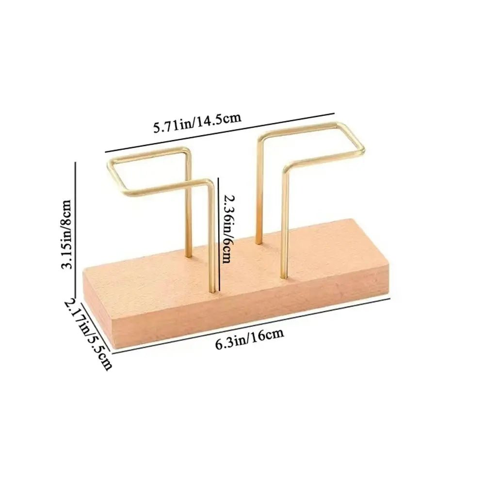 Goldener Serviettenhalter aus Metall: Vertikaler Spender mit Zahnstocher - Box - ApolettaApoletta